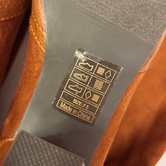 BAIT Footwear brown knee-high stretch boots size US 7.5 - Picture 5 of 6